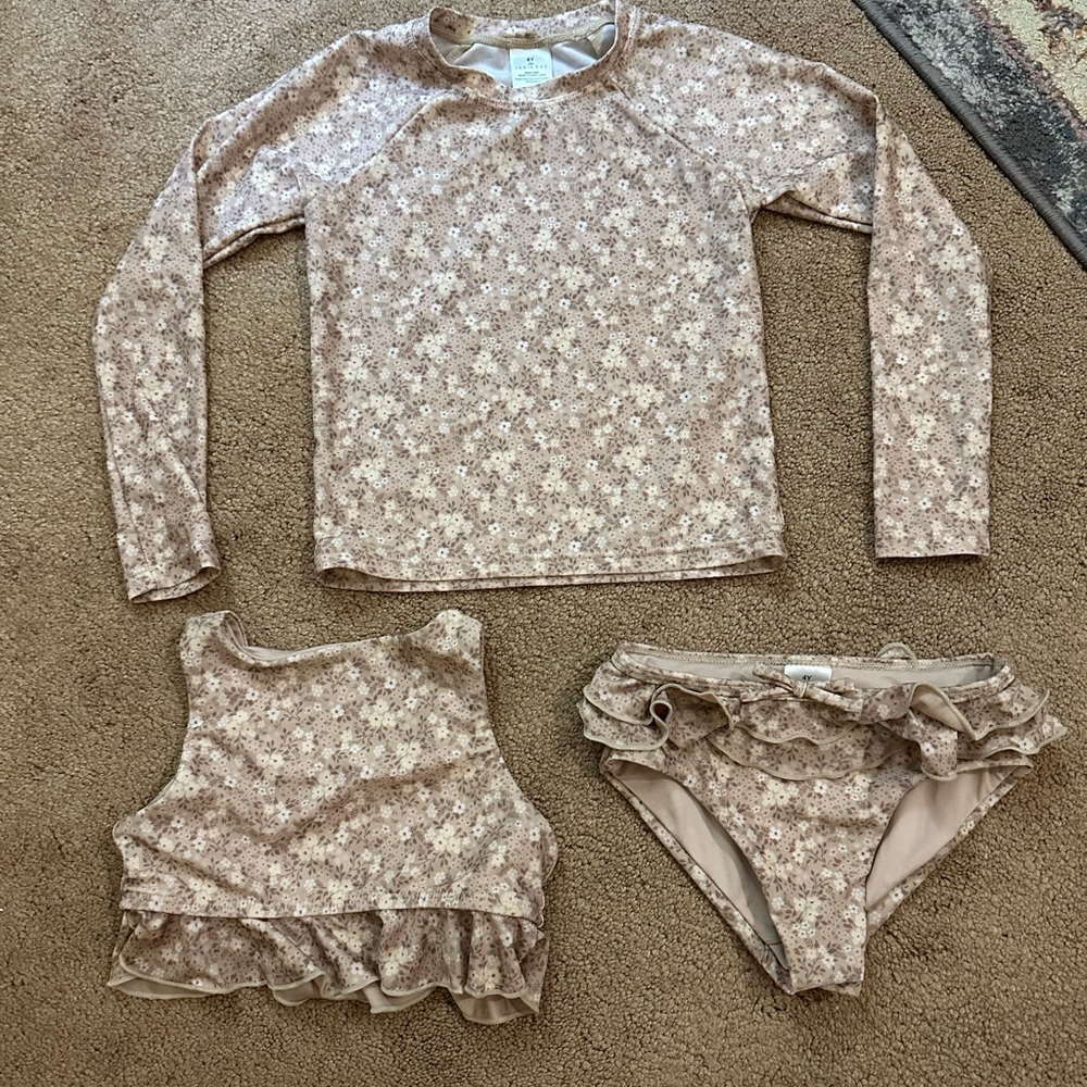 Girls Jamie Kay 3 piece Swimsuit Set